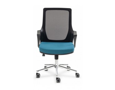 ALPHA OFFICE CHAIR CHROME FEET - AP 1512 K